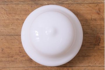 アンティーク照明　和製アンティーク　流れるようなフォルムのシェードが素敵なペンダントライト(天井照明、吊り下げ照明)