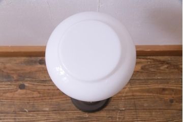 アンティーク照明　和製アンティーク　アイアン支柱　ぼんぼりのようなスタンドライト(照明、フロアスタンド)