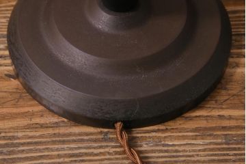 アンティーク照明　和製アンティーク　アイアン支柱　ぼんぼりのようなスタンドライト(照明、フロアスタンド)