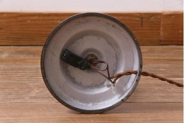 アンティーク照明　和製アンティーク　アイアン支柱　ぼんぼりのようなスタンドライト(照明、フロアスタンド)