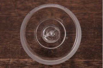 レトロ雑貨　丸いつまみが可愛らしいアンティーク標本瓶(ガラスビン、硝子瓶)(R-036738)