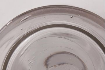 レトロ雑貨　丸いつまみが可愛らしいアンティーク標本瓶(ガラスビン、硝子瓶)(R-036738)