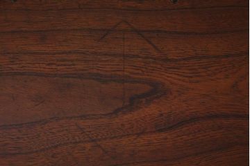 アンティーク家具　明治大正期　総ケヤキ材　レア品　天板一枚板の上質な両袖デスク(文机)