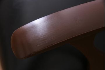 ヴィンテージ家具　日本製　当時物の黒いレザーが渋さ醸し出すソファ(2.5人掛けソファ、ビンテージ)