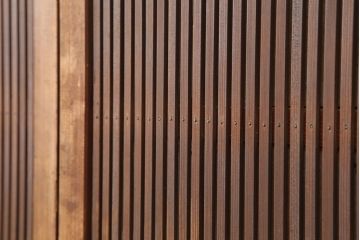 アンティーク建具　和製アンティーク　裏障子枠付き　幅狭　和モダンな空間づくりにおすすめな格子戸2枚セット(建具、引き戸)(R-036746)