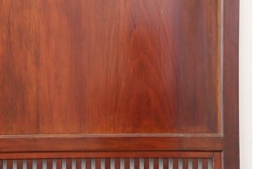 アンティーク建具　明治大正期　和モダンな格子帯戸2枚セット(引き戸、建具)(R-036750)