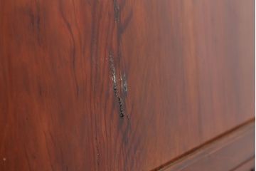 アンティーク建具　明治大正期　和モダンな格子帯戸2枚セット(引き戸、建具)(R-036750)