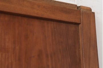 アンティーク建具　明治大正期　和モダンな格子帯戸2枚セット(引き戸、建具)(R-036750)