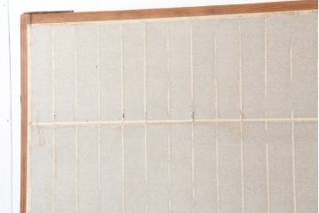 アンティーク建具　和製アンティーク　昭和初期　縦額入り!趣漂う障子戸2枚セット(引き戸、建具)(R-036756)