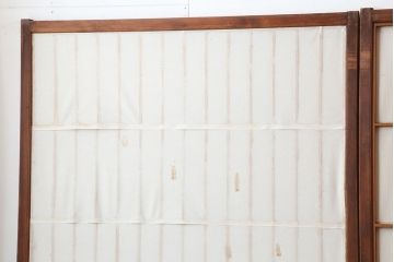 アンティーク建具　昭和初期　縦額入り障子戸4枚セット(引き戸、建具)(R-036757)