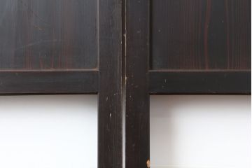 アンティーク建具　シンプルなガラス帯戸4枚セット(引き戸、建具)(R-036758)