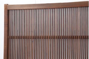 アンティーク建具　昭和初期　上品な和の空間づくりにおすすめな格子戸3枚セット(建具、引き戸)(R-036771)