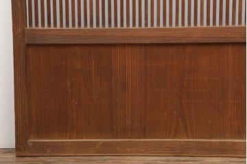 アンティーク建具　昭和初期　上品な和の空間づくりにおすすめな格子戸3枚セット(建具、引き戸)(R-036771)