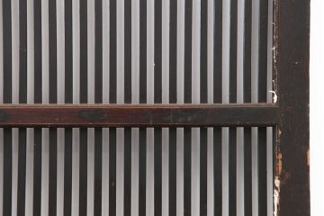 アンティーク建具　明治大正期　レトロな雰囲気が魅力の格子戸4枚セット(建具、引き戸)(R-036772)