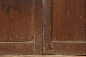 アンティーク建具　大正期　レトロな雰囲気が魅力の格子戸2枚セット(建具、引き戸)(R-036773)