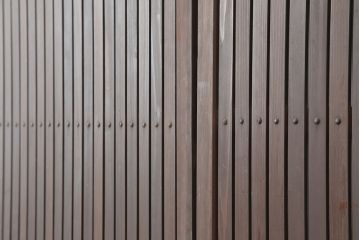 アンティーク建具　明治大正　レトロな雰囲気が魅力の平格子戸2枚セット(建具、引き戸)(R-036774)