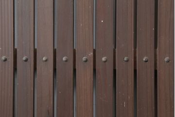 アンティーク建具　明治大正　レトロな雰囲気が魅力の平格子戸2枚セット(建具、引き戸)(R-036774)