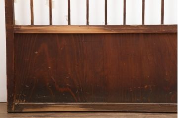アンティーク建具　昭和初期　縦額入り幅狭障子戸4枚セット(引き戸、建具)(R-036775)
