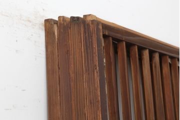 アンティーク建具　昭和初期　縦額入り幅狭障子戸4枚セット(引き戸、建具)(R-036775)