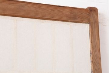 アンティーク建具　木味が魅力の縦額入り障子戸2枚セット(引き戸、建具)(R-036776)