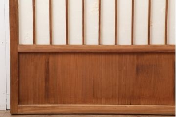 アンティーク建具　昭和初期　縦額入り障子戸2枚セット(引き戸、建具)(R-036779)