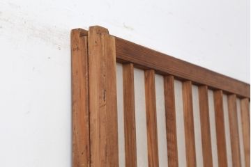 アンティーク建具　昭和初期　縦額入り障子戸2枚セット(引き戸、建具)(R-036779)