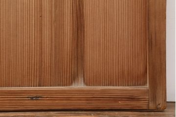 アンティーク建具　昭和初期　縦額入り障子戸2枚セット(引き戸、建具)(R-036779)