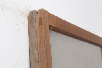 アンティーク建具　シンプルなガラス戸2枚セット(引き戸、建具)(R-036780)
