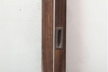 アンティーク建具　腰板ケヤキ　昭和初期　レトロなガラス戸2枚セット(引き戸、建具)(R-036785)