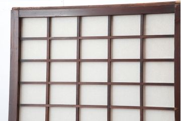 アンティーク建具　明治大正期　和レトロな雰囲気が魅力の障子戸4枚セット(建具、引き戸)(R-036786)