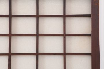 アンティーク建具　明治大正期　和レトロな雰囲気が魅力の障子戸4枚セット(建具、引き戸)(R-036786)