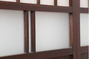 アンティーク建具　明治大正期　和レトロな雰囲気が魅力の障子戸4枚セット(建具、引き戸)(R-036786)
