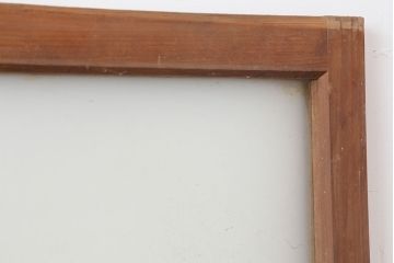 アンティーク建具　昭和初期　レトロな雰囲気が魅力の大きな窓2枚セット　(R-036791)