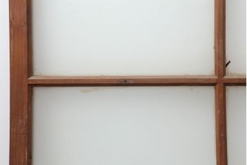 アンティーク建具　昭和初期　レトロな雰囲気が魅力の大きな窓2枚セット　(R-036791)