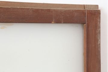 アンティーク建具　昭和初期　レトロな雰囲気が魅力の大きな窓2枚セット　(R-036791)