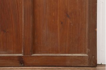 アンティーク建具　昭和初期　レトロな雰囲気が魅力の大きな窓2枚セット(建具、引き戸)(R-036791)