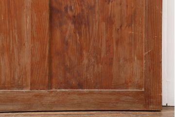 アンティーク建具　昭和初期　レトロな雰囲気が魅力の大きな窓2枚セット(建具、引き戸)(R-036791)