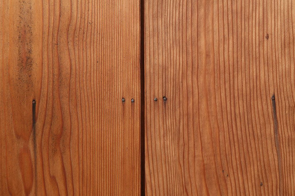 アンティーク建具　木味を楽しめる板戸4枚セット(引き戸、建具)(R-036796)