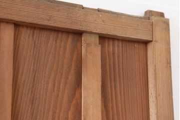 アンティーク建具　木味を楽しめる板戸4枚セット(引き戸、建具)(R-036796)