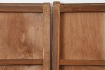 レトロ建具　昭和レトロ　昭和中期　木味を楽しめる板戸3枚セット(雨戸、引き戸、建具)(R-036797)