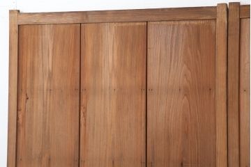アンティーク建具　木味を楽しめる板戸2枚セット(引き戸、建具)(R-036799)