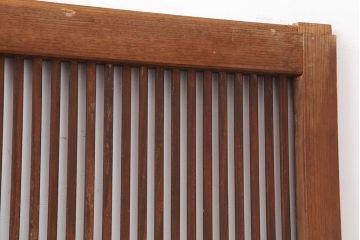 アンティーク建具 昭和初期 上品な和の空間づくりにおすすめな格子戸2枚セット(建具、引き戸)(R-036803)