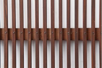 アンティーク建具　昭和初期　上品な和の空間づくりにおすすめな格子戸2枚セット(建具、引き戸)(R-036803)