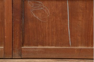 アンティーク建具　昭和初期　上品な和の空間づくりにおすすめな格子戸2枚セット　(R-036804)