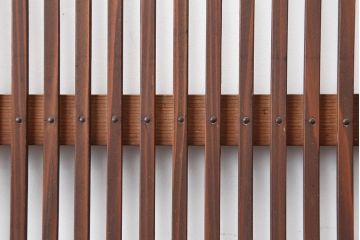 アンティーク建具　昭和初期　上品な和の空間づくりにおすすめな格子戸2枚セット(建具、引き戸)(R-036804)