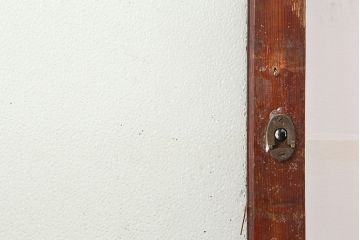 アンティーク建具　昭和初期　細身サイズ　ダイヤガラスが趣漂わせる引き戸2枚セット(建具、ガラス戸)(R-036806)