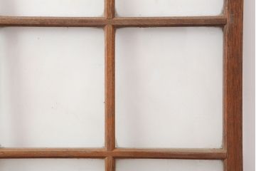 アンティーク建具　昭和レトロな空間づくりにおすすめなガラス戸2枚セット(引き戸)(R-036810)