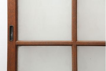 アンティーク建具　昭和レトロな空間づくりにおすすめなガラス戸2枚セット(引き戸)(R-036810)