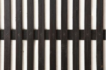 アンティーク建具　大正昭和初期　縦桟が品のある雰囲気醸し出す格子戸2枚セット(建具、引き戸)(R-036812)