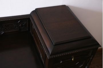 アンティーク家具　英国イギリスアンティーク　重厚なサイドボード(バーカウンター、店舗什器、収納棚、戸棚)(R-036816)
